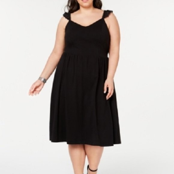 New City Studio Fit Flare Midi Dress - Picture 1 of 8